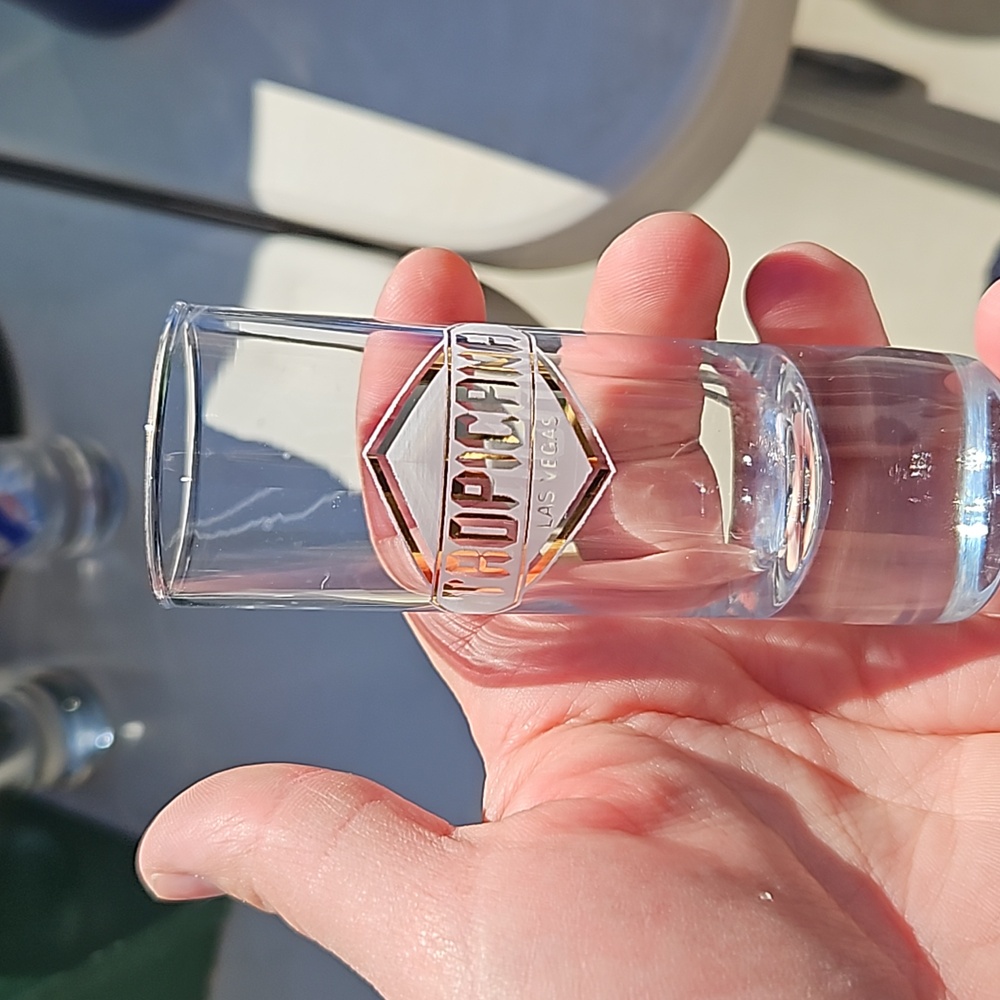 Tropicana shot glass